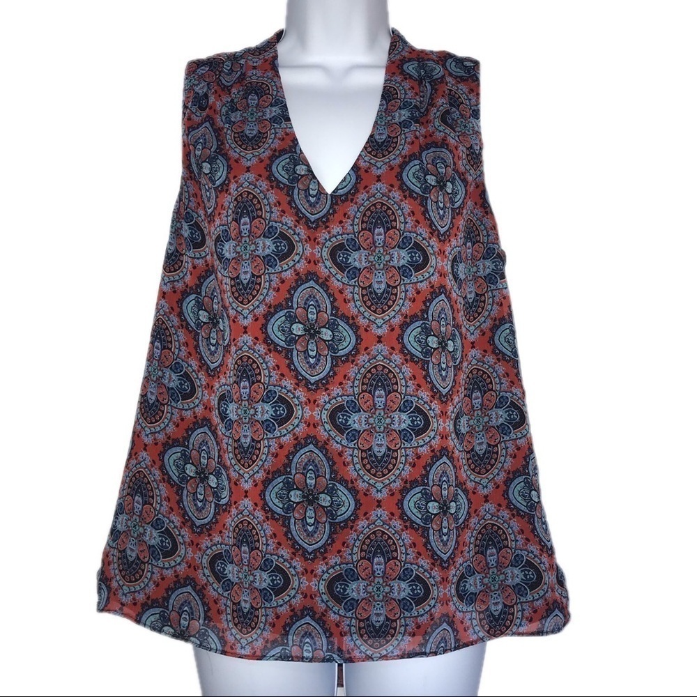 Stitch Fix 41 Hawthorn Layer Chiffon Top M
